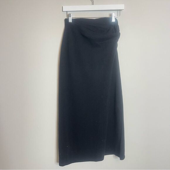 $650 Marina Moscone Twist Wool And Cashmere-Blend Midi Skirt NWT - Picture 7 of 10